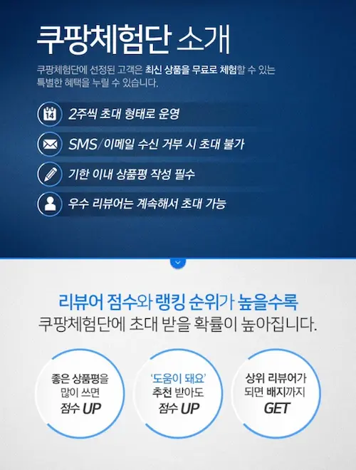 쿠팡체험단 소개