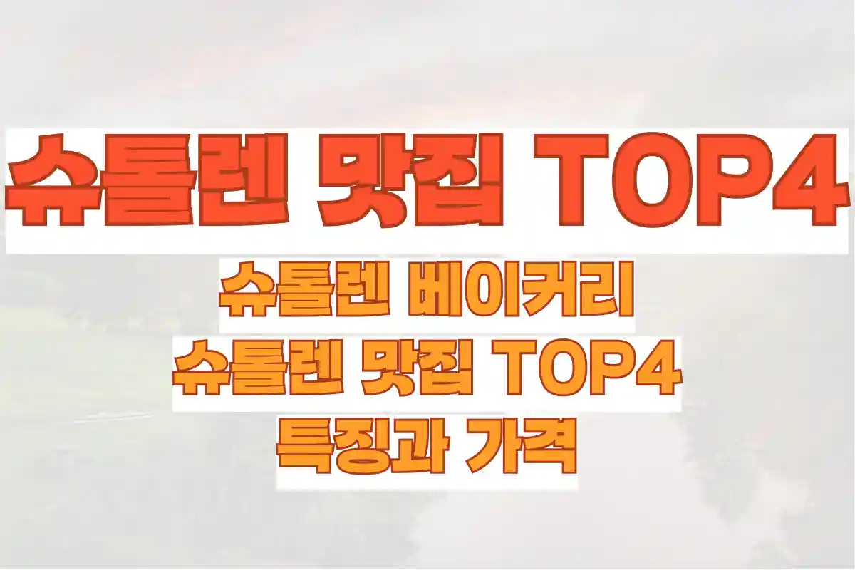 슈톨렌 베이커리, 슈톨렌 맛집 TOP4 (성심당 포함), 특징과 가격